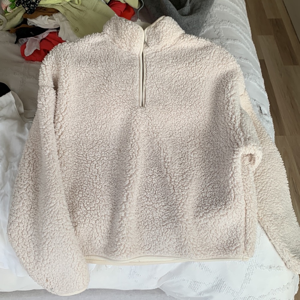 Simons Teddy Sweater | Beige | Size Small | Spring Sweater